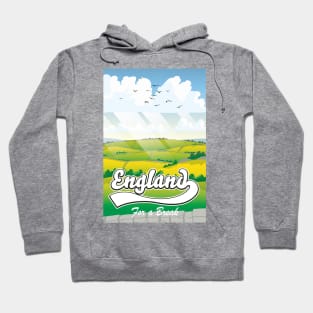 England For a Break vintage style travel poster Hoodie